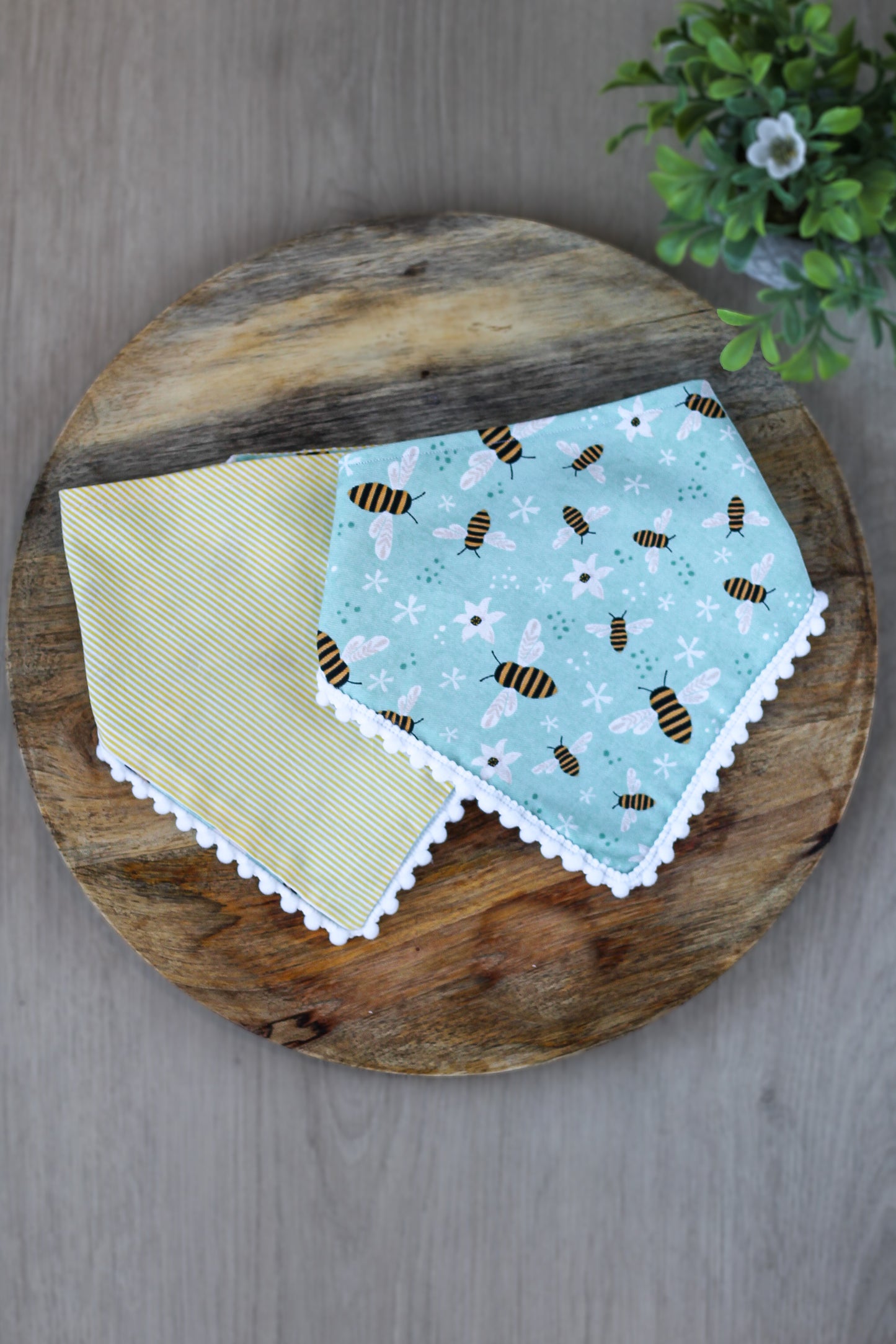 Mint Bumble Bee Bandana